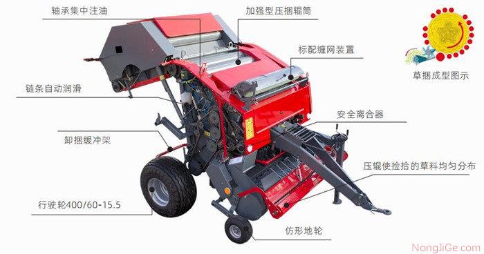 山东优尼亚9YQ-2000/2000D固定直径式圆捆打捆机