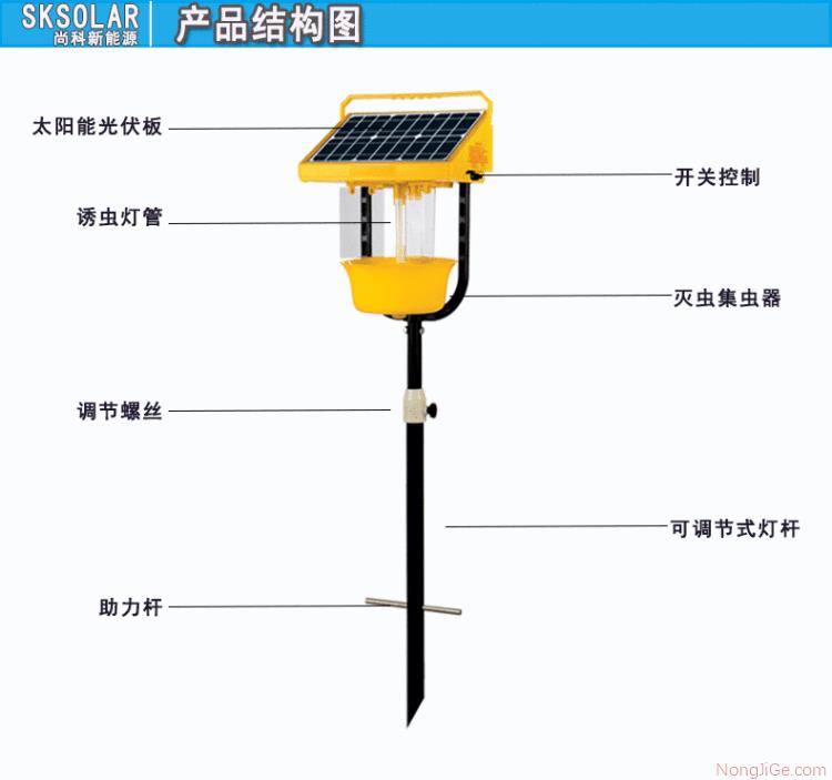 水淹式杀虫灯结构